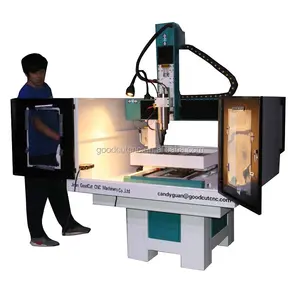 GoodCut Machinery 2024 Hot Sale High Precision 3D Small 6060 6090 CNC Router Engraving Machine For Metal Aluminium Copper Cut