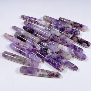 Büyük yapay değnek doğal el oyma gül kuvars kristal yapay penis kadın seksi için - Product Image 2