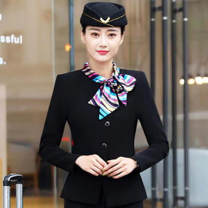 Uniforme de Azafata de Manga Larga para Mujer, para Aviación, Universidad, Tren de Alta Velocidad, Hotel, Joyería, Esteticista - Product Image 2