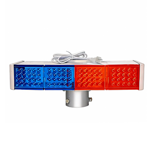Feux stroboscopiques à brancher 220V, rouge et bleu intégrés, haute puissance, double face, construction, clignotant de nuit, barrière routière - Product Image 1