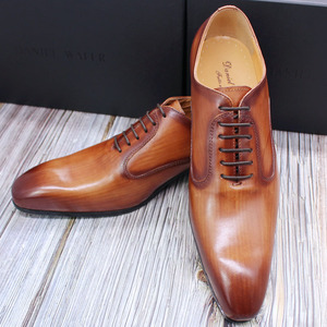 Sh11147a Top Pick zapatos de hombre color marrón formal tamaño 46 zapatos de hombre boda blanco - Product Image 6