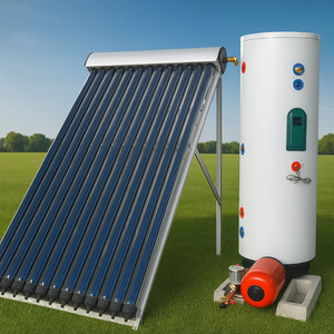 Chauffe-eau solaire à pression séparée avec pompe <span class=keywords><strong>WILO</strong></span> et réservoir galvanisé en acier inoxydable de 150L à 500L - Product Image 1