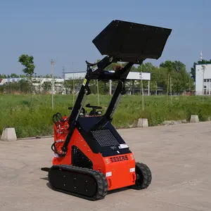 Mini skid steer loader diesel all'ingrosso mini skid steer loader con ce mini skid steer loader con 4 in 1 secchio