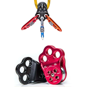 Lớn leo ròng rọc ba lỗ kết nối 30 KN cố định ròng rọc dây duy nhất cứu hộ leo núi xoay ròng rọc để cứu hộ - Product Image 6