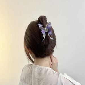 New Korean Acetate butterfly Hair Claw High-grade Ins Temperament Hair Shark Clip Hair Accessories - Product Image 5