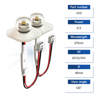 Module LED UV-C haute efficacité ECO Price UV 275nm DC12V 0.5W 40mA IP68 DC24V pour purification de l'eau et de l'air 6-10mW