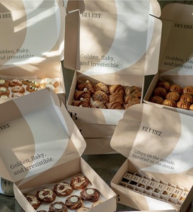 Pastel para hornear de grado alimenticio <span class=keywords><strong>Sushi</strong></span> Postre Pastelería Cupcakes Donut Brownies Caja de embalaje - Product Image 6