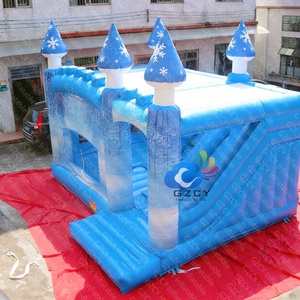Castillo Inflable Combinado para Hacer Ejercicio al Aire Libre o <span class=keywords><strong>en</strong></span> Interiores, Castillo Hinchable Comercial con Tobogán, Material de PVC, Portátil - Product Image 2