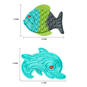 Hersteller Großhandel Silikon Slow Feeder Pad Hund lecken Matte Fisch Delphin Design - Product Image 3