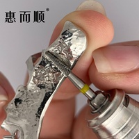 5000105 fraise cimentée en carbure de tungstène de forme conique coupe croisée fine pour la coupe de résine acrylique ou le jeu d'ongles