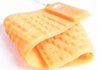 Clavier pliable personnalisé 85 touches en silicone écologique, service de découpe, étanche, USB filaire, design enroulable pour PC portable