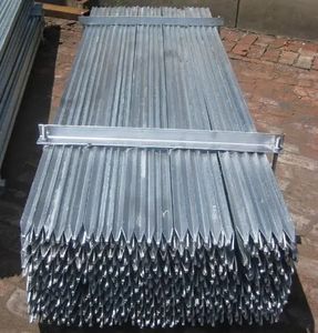 Poteau en Y galvanisé à chaud pour clôture extérieure <span class=keywords><strong>Piquet</strong></span> étoile robuste 1.6m - Product Image 1