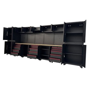 Système de rangement de <span class=keywords><strong>garage</strong></span> <span class=keywords><strong>PRO</strong></span>, boîte à outils professionnelle, établi, 18 pièces, OEM OBM, garantie 3 ans, capacité de charge 200 kg - Product Image 5