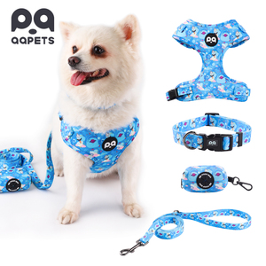 Dayanıklı naylon neopren Polyester dolgu ile yüksek kalite ayarlanabilir köpek koşum özel tasarım en iyi fiyat - Product Image 5