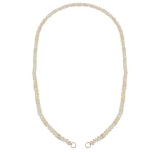 Collar de Ópalo Amarillo Natural de Plata de Ley 925, Joyería de Oro Amarillo de 18K, Fábrica de Joyas - Product Image 2