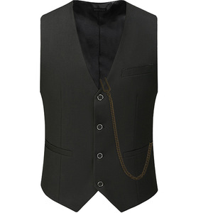 Chaleco de Traje Slim Fit para Hombre, Estilo Gatsby de los Años 20, Informal, para Banquetes, Antiarrugas, con Dobladillo Redondo, Tallas S-6XL - Product Image 4
