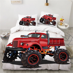 Set di Biancheria da Letto per <span class=keywords><strong>Bambini</strong></span> in 3 Pezzi, Stampa Digitale 3D con Motivi Animali, Cotone Ecologico Tessuto 200TC, <span class=keywords><strong>Copriletto</strong></span> da Esportazione - Product Image 2
