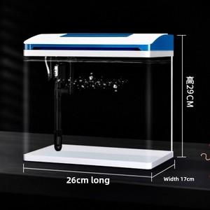 モダンなスマート水槽、環境に優しい正方形の透明ガラス水槽、25W、11L、LIUQIブランド、3年保証、リビングルーム、家庭用 - Product Image 6