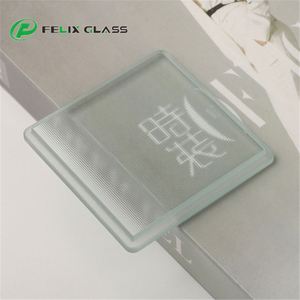 Felix Glass - Manufacturer Led <b>Light</b> Customized Tempered Rectangle Textured Glass With <b>Step</b> Edge - Product Image 1