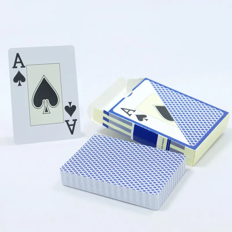 Custom printed premium plastic big character waterproof poker playing card printing make pvc anti break durable playing cards