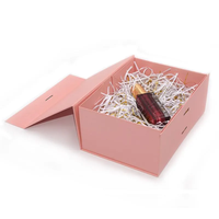 Boîte cadeau rigide recyclable avec gaufrage, cadre photo personnalisé et emballage de bougie, sangle en ruban réutilisable