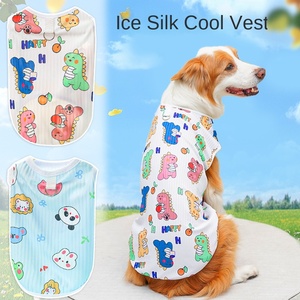 Gilet rafraîchissant pour animaux de compagnie en tissu polyester soie glacée, léger et respirant, vêtement d'été pour chats, chiens et petits animaux - Product Image 2