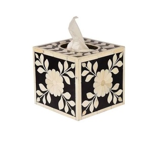 กล่องใส่กระดาษทิชชูทำมือระดับพรีเมียม ลายฝังกระดูก เป็นมิตรกับสิ่งแวดล้อม ฝาถอดออกได้ ผิวขัดเงา รูปทรงสี่เหลี่ยม ตัวเลือกปรับแต่งได้เพื่อความหรูหรา - Product Image 5