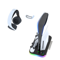 PS5 Slim Charger Console de jeu PS5 Cooling Charging Dock pour PS5 Slim Controller Charger Dock Cooling Fan