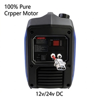 SELOSEN Mini Générateur DC 12V 24V / Générateur Portable AC 2000W/2kW Super Silencieux Type Inverter à Essence