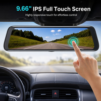 Caméra de recul avec écran tactile 1080P, vision nocturne, Wifi, caméra de tableau de bord avant et arrière pour véhicule