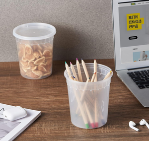 32OZ plastik hava geçirmez Deli kapaklı konteynerler plastik yiyecek kutusu götürmek - Product Image 5