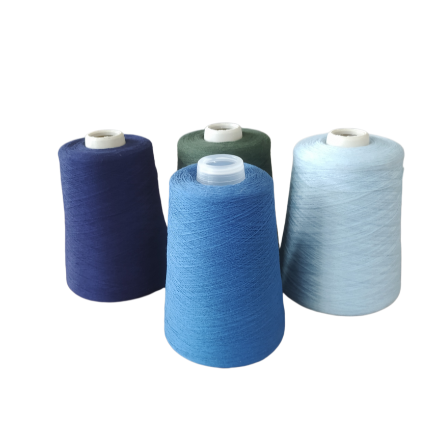 YZ6153 28S/2 VORTEX Core-spun Yarn Dyed Viscose/Nylon Comfortable Anti-pilling Skin Friendly High Appearance Breathable