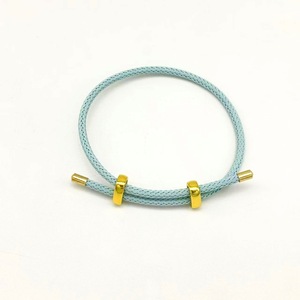 Women <b>Adjustable</b> Charm <b>Bracelet</b> 18k Gold Plated Buckle Design Titanium Steel Wire Rope Women's Gift Jewelry - Product Image 1