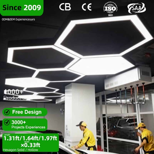 DIY Combination Geometric Hexagonal Led Panel Pendant Light For Surface Ceiling And Indoor Decoration