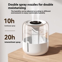 Humidificateur intelligent Contrôle automatique de l'humidité Conception de remplissage ultra silencieuse pour diffuseur d'huiles essentielles pour grande chambre, bureau, pépinière