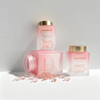 Nouveau design – Bouteilles carrées en verre dépoli pour compléments vitaminiques, pots à large ouverture pour bonbons gélifiés avec bouchons – Emballage