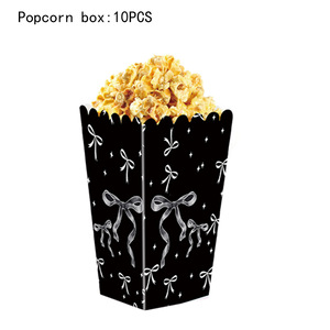 Popcorn Box Paper Rectangular Food Container Cartoon Style Decorative Storage Box for Snacks and Candy - Product Image 2