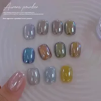 Poudre à ongles SH Bestseller Effet Miroir Blanc Clair de Lune Chrome Pailleté Haute Brillance Aurore Métallique Ciel Étoilé Pigment Ultra-Fin