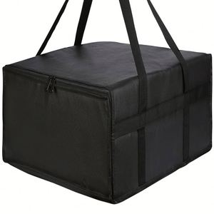 Bolsa de Gran Capacidad para Entrega de Alimentos, Tipo Tote, Negra, para Picnic, Frutas, Comestibles, con Panel Solar, Impermeable, Aislada, para Pizza, con Logotipo Personalizado - Product Image 5