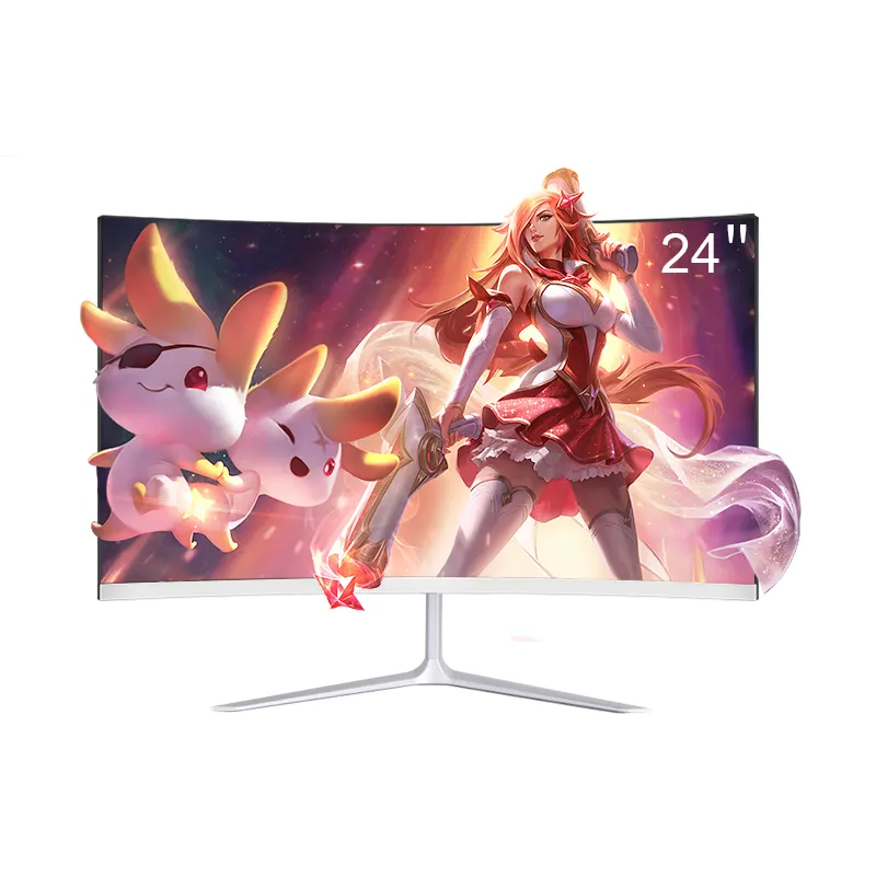 24 inç oyun monitörü 75hz 144Hz seçeneği Led 1080p çerçevesiz ekran monitörler hoparlörler