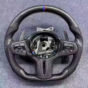 Volante Deportivo YLD de Fibra de Carbono para Modelos <span class=keywords><strong>BMW</strong></span> 320 <span class=keywords><strong>525</strong></span> X5 F10 F30 E90 E70 E71 F31 F32 M3 M4 M5 F01 F07 F20 - Product Image 3