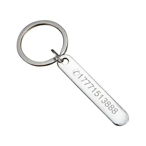 AA01023 Laser Custom Car Id License Plate Number Dog Id Tag Bag Tag Notebook Tag Metal Key Rings Company Promotional Gifts