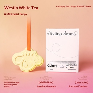 Diffuseur de parfum suspendu en plâtre en forme de chien mignon pour voiture et armoire, parfum longue durée, cadeau idéal - Product Image 4
