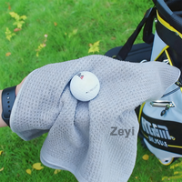 Custom Logo Golf Towels 16"X16" Durable Microfiber Waffle Pattern with Carabiner Clip Suitable for Men's Golf Gifts