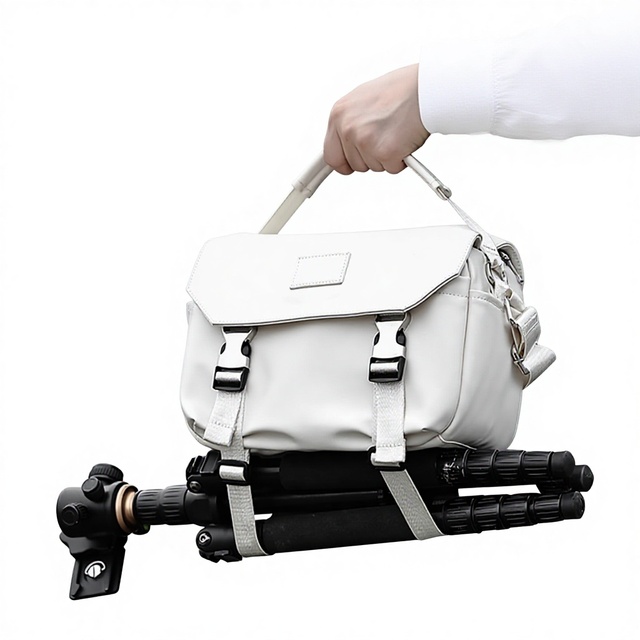 BSCI Factory Mirrorless Pu Leather Lightweight Storable Photography Protective Case Camera Bag