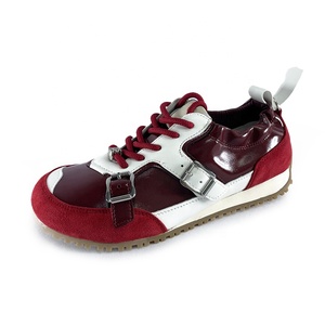 <span class=keywords><strong>Retro</strong></span> <span class=keywords><strong>Red</strong></span> Đức Đào Tạo Màu Sắc Giản Dị Bị Chặn Ballet Forrest Gmp Giày Của Phụ Nữ Dây Đeo Màu Bị Chặn - Product Image 1