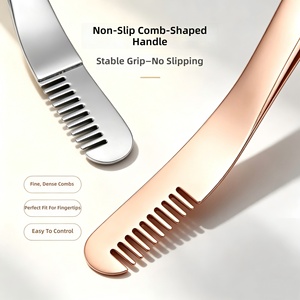 Pinzas de metal para pestañas, pinzas curvas para pestañas con regla incorporada, herramienta de belleza de precisión para uso en salón - Product Image 5