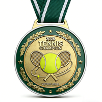 Medallas Deportivas 3D Personalizadas con Logotipo Grabado en Metal, Medallas Antiguas de Tenis de Mesa, Bádminton, Fútbol