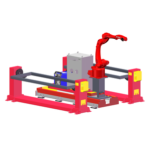Estación de trabajo robótica industrial de alta precisión con máquina de desplazamiento variable para soldadura de cargas pesadas, componentes de motor, PLC y engranajes. - Product Image 1