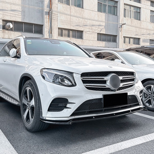 Amp-Z Mercedes-Benz Glc X253 C253 Front Bumper Lip Body <b>Kit</b> Piano Black Carbon Fiber Texture 2016-2019 - Product Image 2